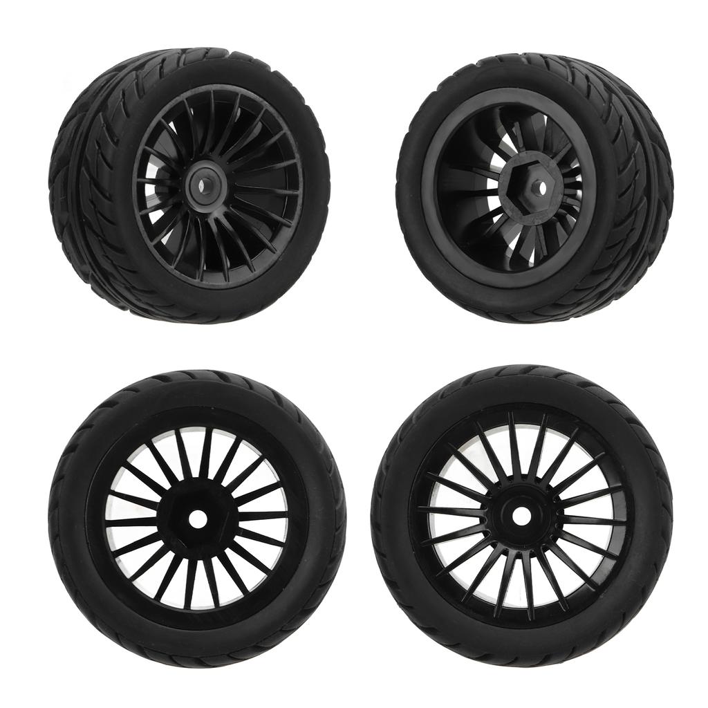 4Pcs Rubber Tire Strong Grip Powerful Buffering Racing Car Tires for UD1601 UD1602 UD1603 UD1604 UD1607 SG1603 SG1604