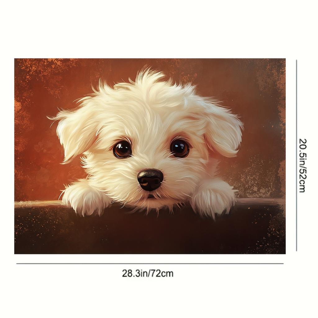 1Pcs Rubber Drying Mat With Cute DogPrint For Coffee Shop Restaurant Kitchen Carpet Tableware Durable Diatom Mud Table Mat Pet Mat Coffeeware