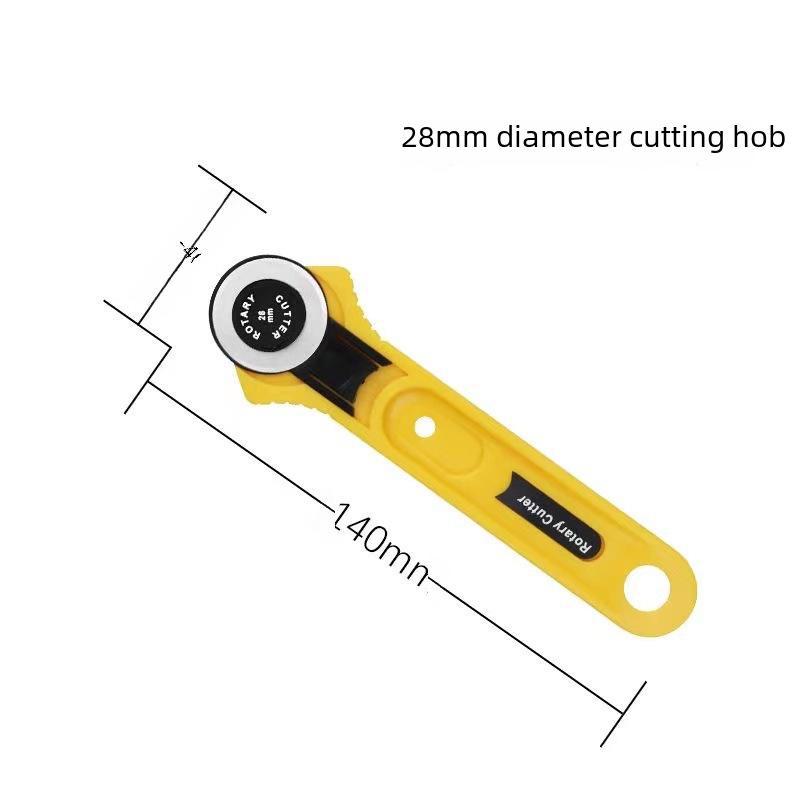28mm Circular Blade Rotary Cutter for Leather Patchwork and DIY Crafting.