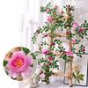 6FT Artificial Rose Vine Garland Fake Hanging Rose Ivy Plants Bendable Floral Garland Decoration for Wedding Home Party Garden Room Wall Decor