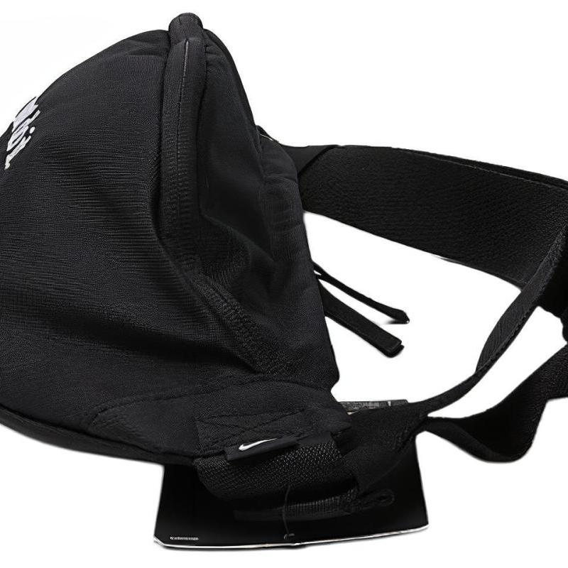 Nike Polyester Fanny Pack Regular Unisex Black With White Embroidery Casual BA5781-010