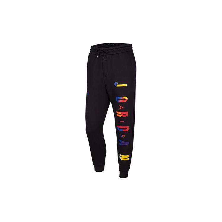 Air Jordan Sport Dna Slim Fit Bundle Feet Athleisure Casual Sports Pants Black Men s DA6720-010 XXL