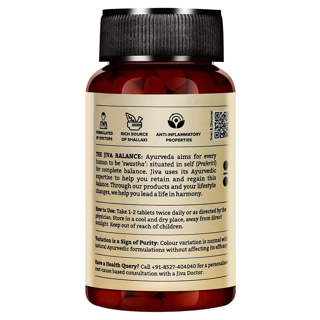 Jiva Pain Calm Tablet 500mg 120 Tablets X Pack of 3 Natural Pain Relief for Joint and Muscle Comfort