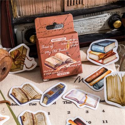 Retro Journal DIY Sticker Pack: 46 Selbstklebende Siegelaufkleber zur Dekoration.