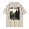 Rage Against The Machine Frosch Protest Lustiges T-Shirt Unisex Modetrend Oversized Sommer Herren Hohe Qualität 100% Baumwolle T-Shirt
