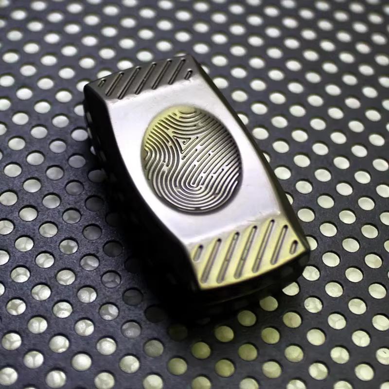 Fingerprint Magnetic Tactile Slider EDC Fidget Slider Metal Toy TDAH Tool Adult Anxiety Relief Stress Toy