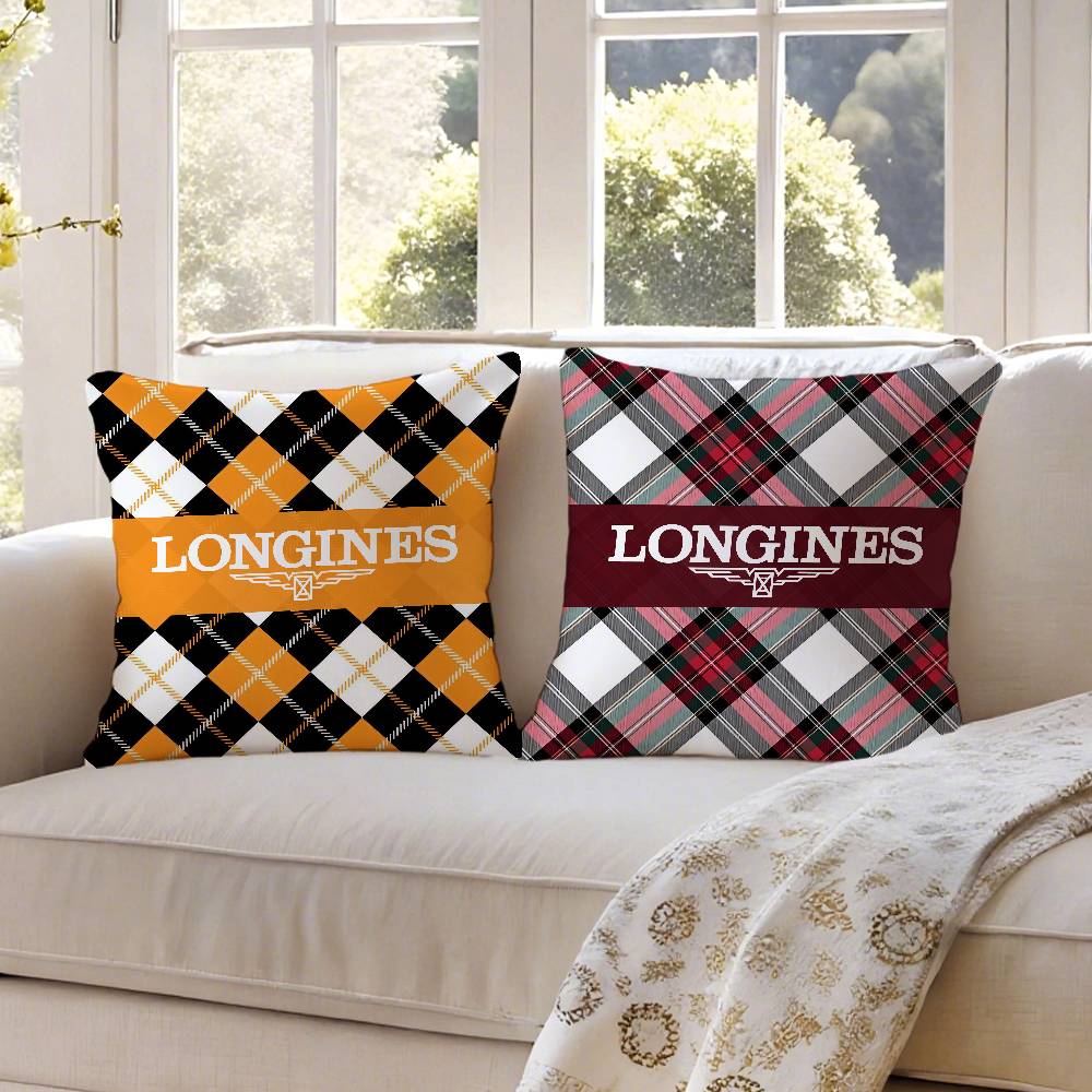 Elegant Style-Longines-Exquisite Craftsmanship Pillow Case Anti-dustmite Pillowcase Invisible Zipper Silky Short Plush Sofa