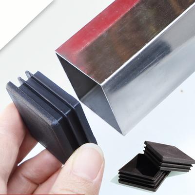 Plastic Square Table Feet Cap  Black Tubing Insert Plugs Hole Cover Chair Anti Slip Feet Protector Pads Home Decor