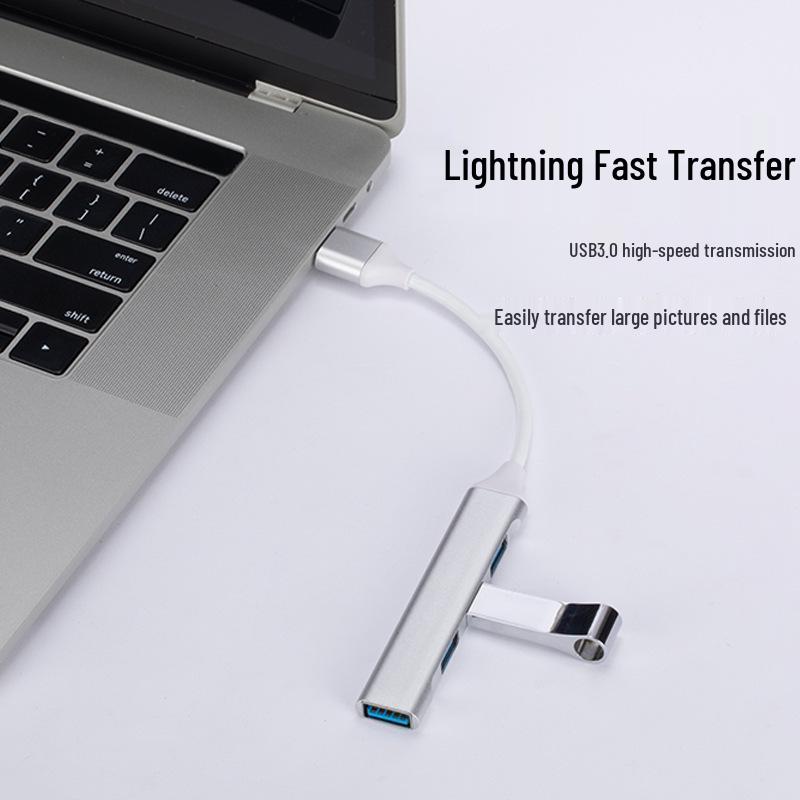 USB-C 4-in-1 Docking Station Hub with 3.0 Splitter Expansion