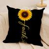 Simple Stylish Sunflower Cushion Cover Square Pillow Bedroom Sofa Leisure Comfort Living Room Home Decoration X