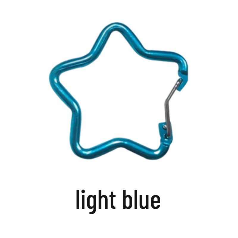Aluminum Alloy Star-Shaped Carabiner Hook Ornament