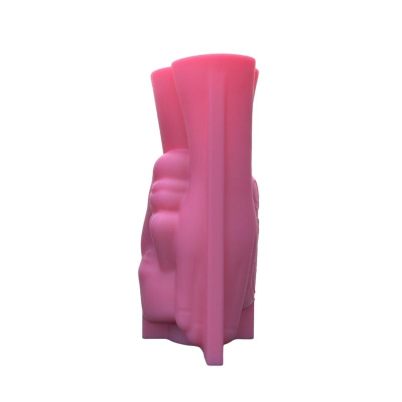 Blomsterpotte silikonform betongform skjermet menneskelig ansiktsform blomsterpotteformer sementform silikonmateriale for
