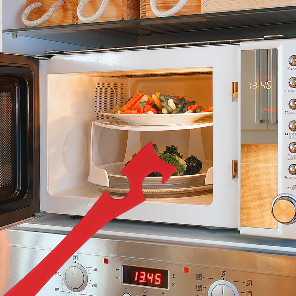 Oven Anti Scald Pull Rod with Longer Handle Silicone Oven Rack Push Pull Tool for Air Fryer Convection Oven Kitchen