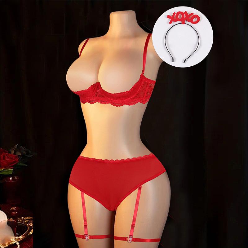 Europäischer & Amerikanischer Sexy Durchsichtiger Spitzen-BH - Anti-Hänge-Effekt, Dünnes Design für eine schmeichelhafte Passform