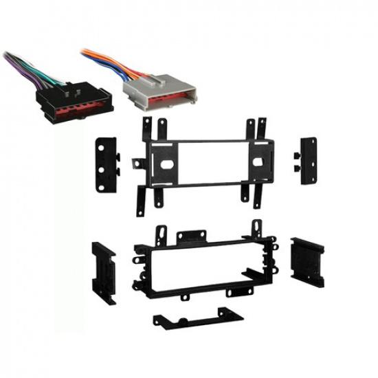 Fits Lincoln Town Car 86-94 Single DIN Stereo Harness Radio tall Dash Kit