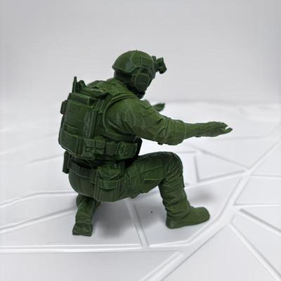 3D Printed Warrior Model Cool Desktop Organizer Pen Holder Multi-Functional Pen Stand Creative Gift Desktop Decoration