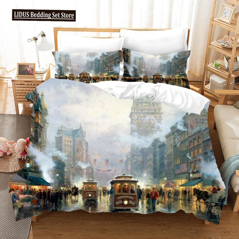 Almond Blossom By Van Gogh Duvet Cover Set Floral Flower Bedding Set For Girl Nordic Comforter Cover Queen King Size Bedding Set