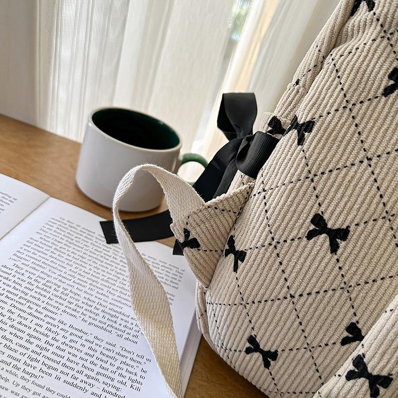 Student Schoolbag Women's Bow Large Capacity Backpack Laptop Backpack