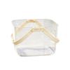 Transparent Picnic Basket, with Handle, Large Capacity Organizer, Durable Waterproof Food Container, for Camping Fruits Vegetables Snacks
