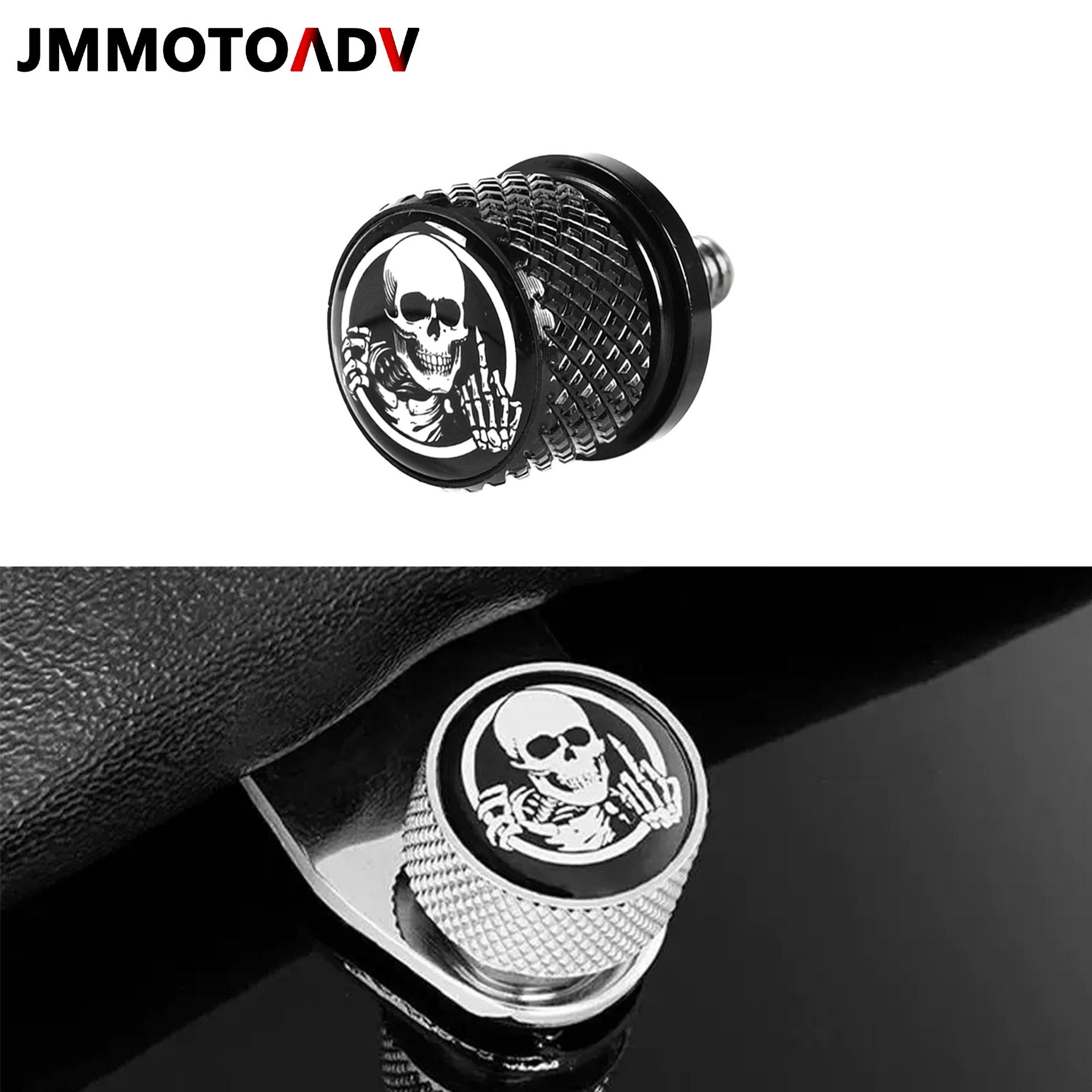 Harley Rear Seat Cushion Quick Release Screw Nut - CNC Aluminum Retro Modification Black