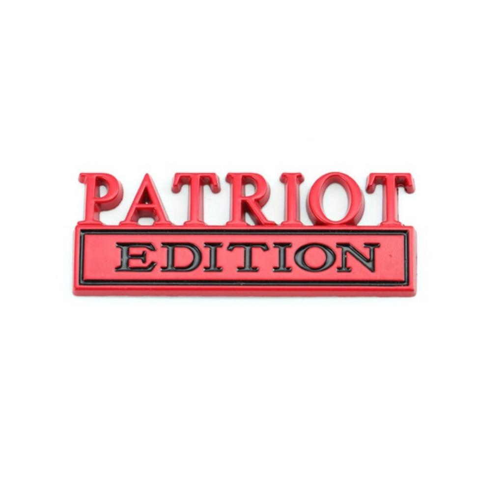 1Pc 3D Metal Patriot Edition Logo Car Front Grille Badge Side Fender Rear Trunk Emblem Sticker Decal
