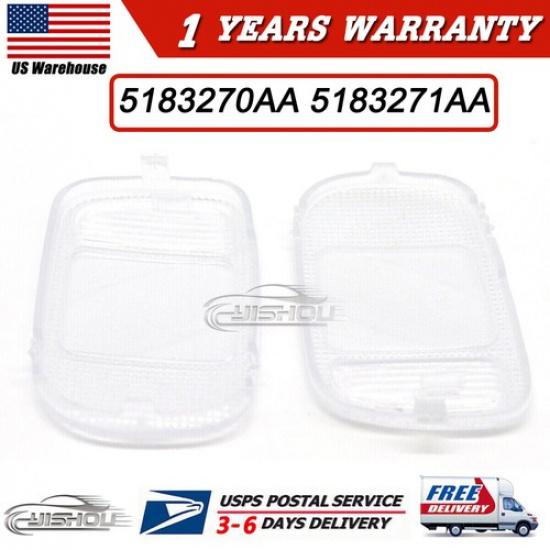 For 2002-2010 Dodge Ram 5183270AA 5183271AA Overhead Console Dome Light Lens Set
