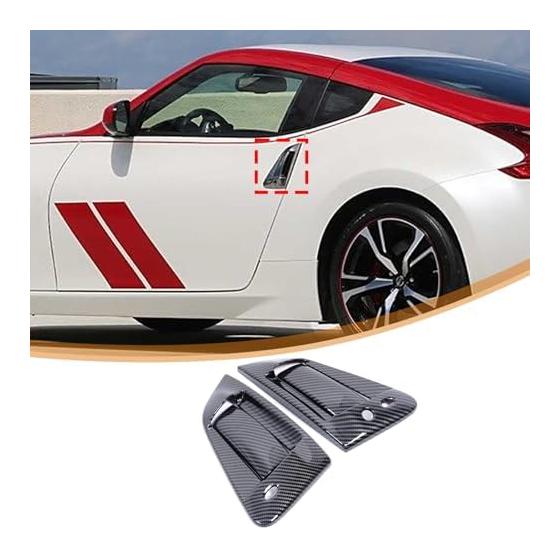 Совместимо с Nissan Fairlady Z Z34 2008-2020 Накладка на ручку двери, Внешняя ручка дверной ручки, Накладка на внешнюю ручку двери, Защитная накладка на дверь, Внешний вид