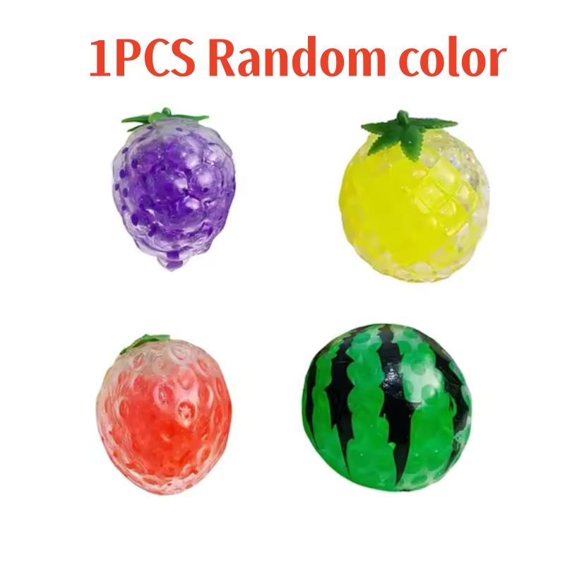 Fruit Squishy Stress Balls for Kids Strawberry Watermelon Squeeze Toys Dough Ball Fidget Toys for Anxiety Relief