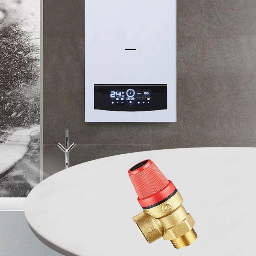 Efficient Pressure Control Drain Switch Color Gold Brass Safety Valve Pressure Control System