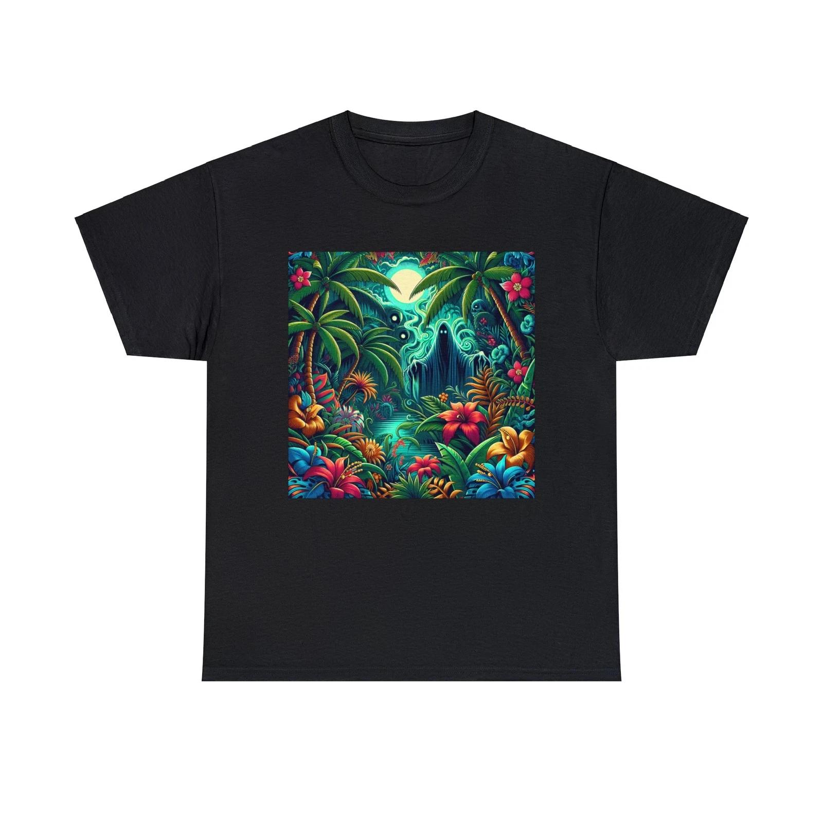 Unisex Adult T Shirt Sinister Paradise Tropics Bizarre Summer Art Streetwear Tee 3XL