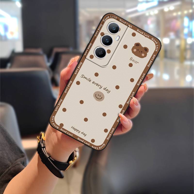 Protective Durable Phone Case For Realme C65 Fashion Design Cute Animals Cartoon Anti-dust Dirt-resistant Soft case TPU