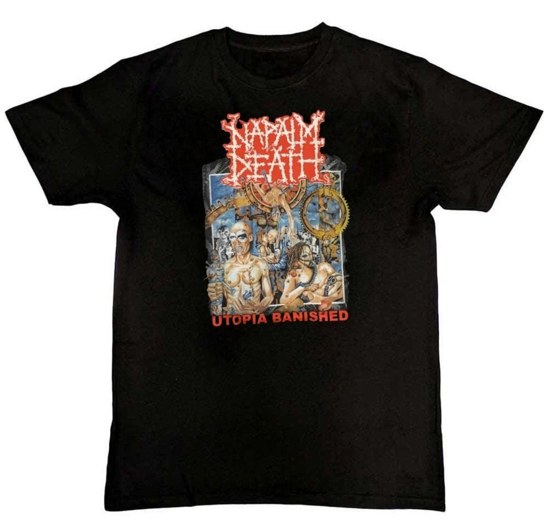 Napalm Death - Utopia Banished VTG Graphic Mens T-Shirt S