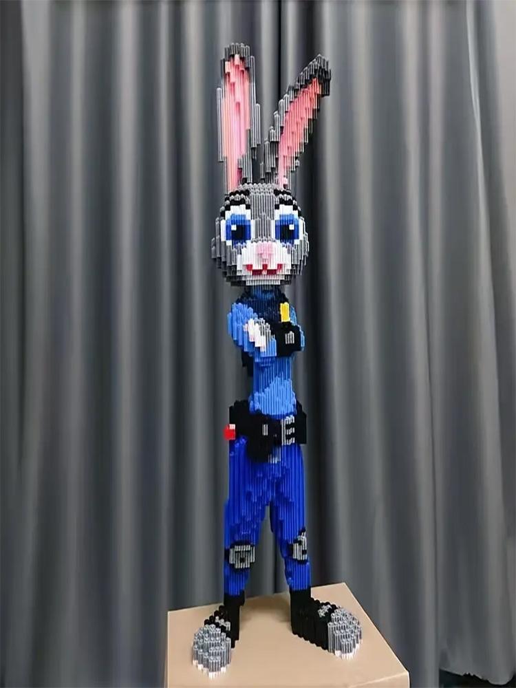 

Будівельні блоки Кролик Творча Середньовічна Поліцейська Серія Кроликів Шкільний Будівля Палац Модель Будівельні Блоки Подарунок Зібрати Т