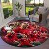Cristiano Ronaldo Round Area Rug,Carpet Rug for Living Room Bedroom Sofa Playroom Decor,Non-slip Floor Mat