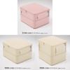 Cotton Duvet Storage Bag With Silk Satin Fabric For Home Bedroom Organizer
