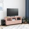 VidaXL TV Cabinet, Television Stand with Drawers and Shelves, TV Stand with Living Room Storage, Pink 846693