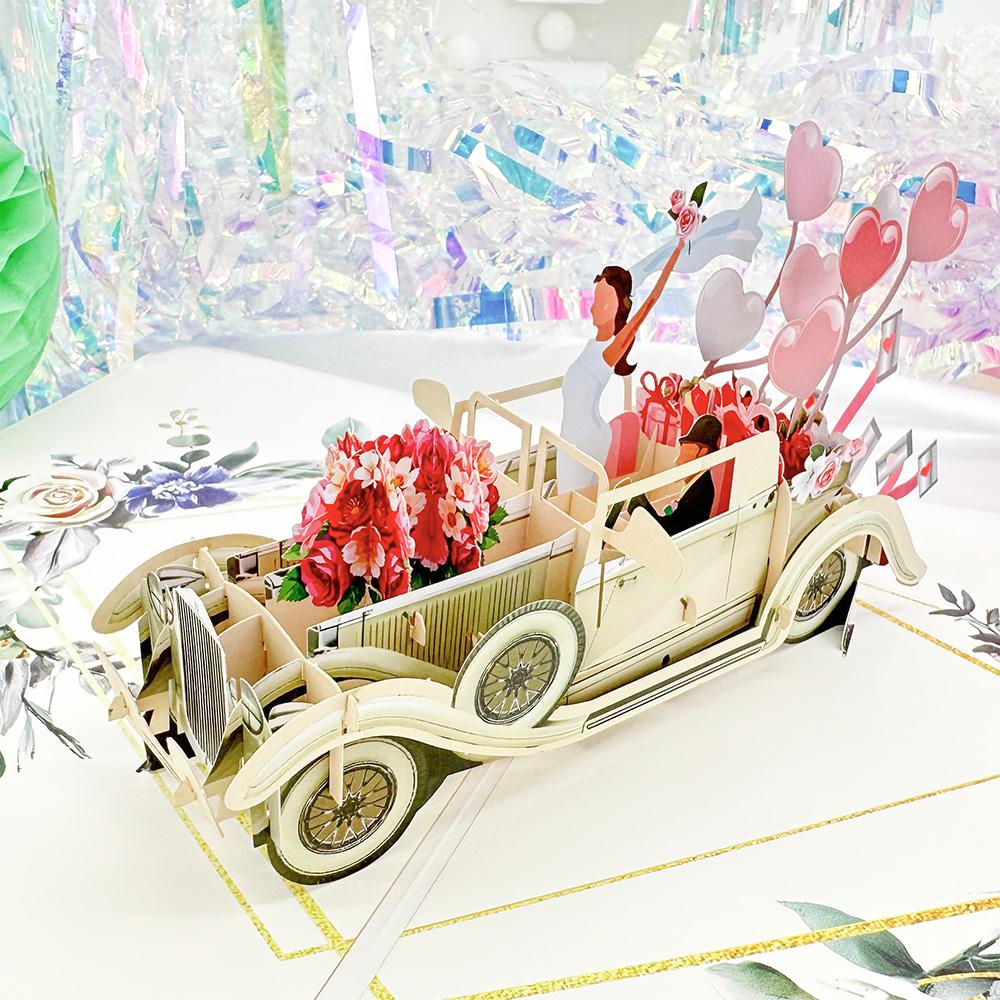 3D Pop Up Milostná karta Pro Manželku a Přítelkyni Dárek K Valentýnu Výročí Svatba Pozvánka Pozdrav Poděkování Karty