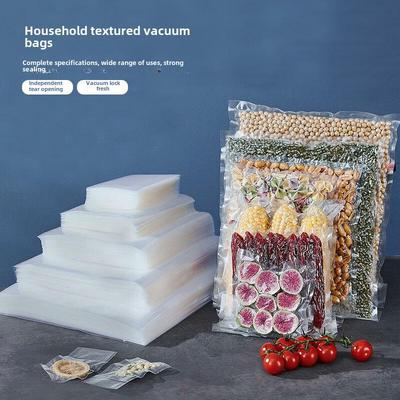 Vakuum-Frischhaltebeutel für Lebensmittel – einseitige Textur zum Schutz von Wurst, Fleisch und Kühlschrankgerüchen