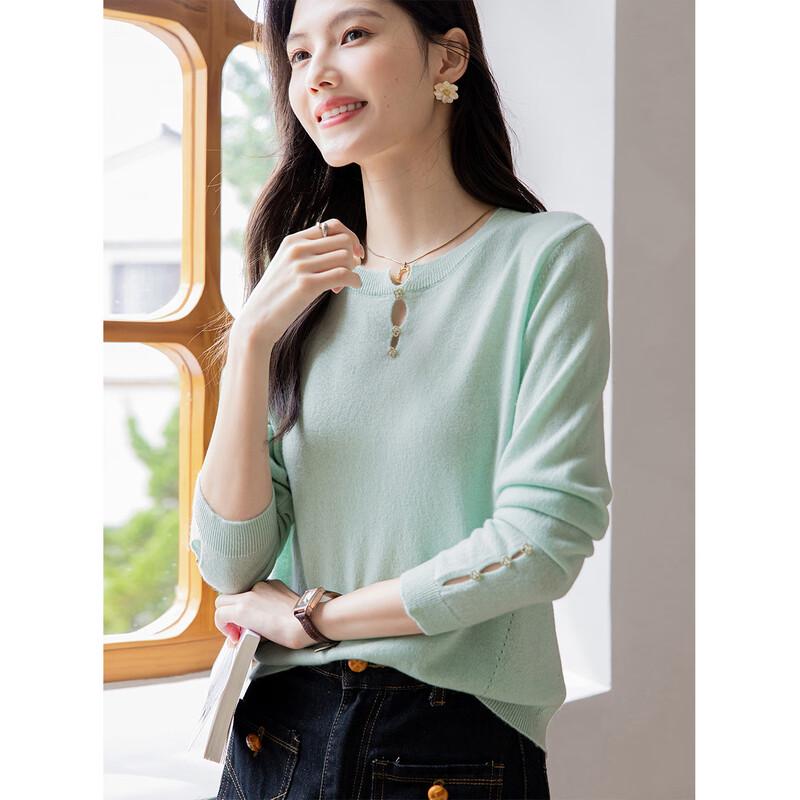 Mokana Women's Long Sleeve Cashmere Sweater