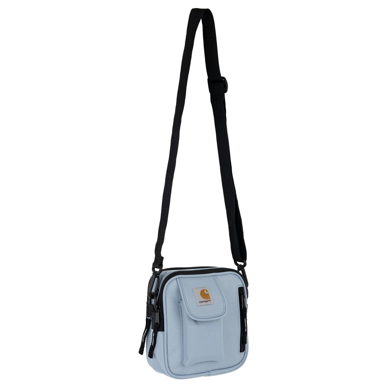

New Carhartt WIP Essentials Recycled Polyester With Polyurethane Crossbody Bag, Shoulder Bag Trumpets Unisex Sky Blue I031470-0W9-XX 17.0*6.1*16.5CM