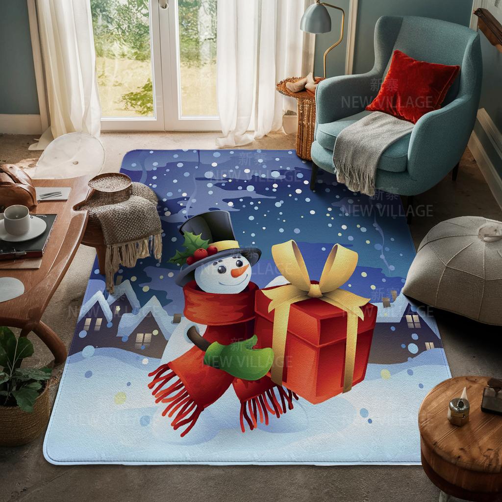 Koberec ke vchodu do domu Rohožka ke dveřím do domu Obývací pokoj Vana Koupelna Protiskluzové koberce s absorpcí vody vana Veselé Vánoce zima