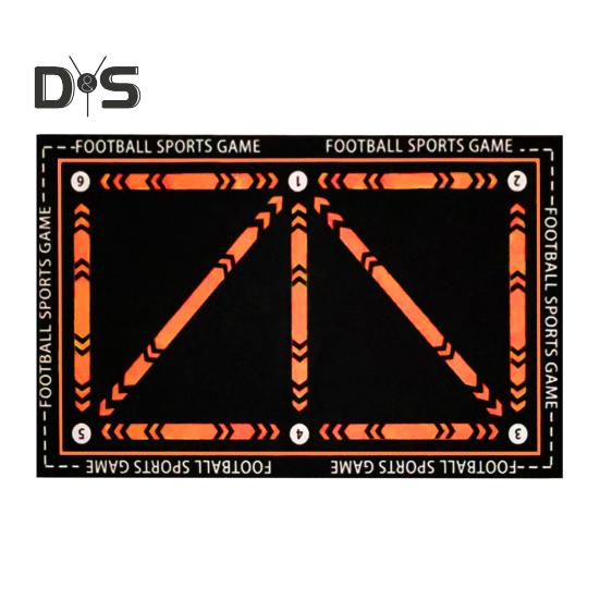 

Футбольный тренировочный коврик для улучшения контроля свода стопы, нескользящая поверхность, тренировочный коврик для игры в регби, улучшение навыков владения мячом, футбольный спортивный коврик, мяч оранжевый