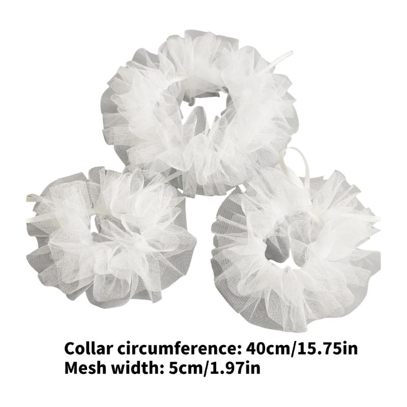 Elizabethanisches Netz-Halskrause Abnehmbarer Rüschenkragen und Manschetten für Mittelalterkostüm und Historische Nachstellungen