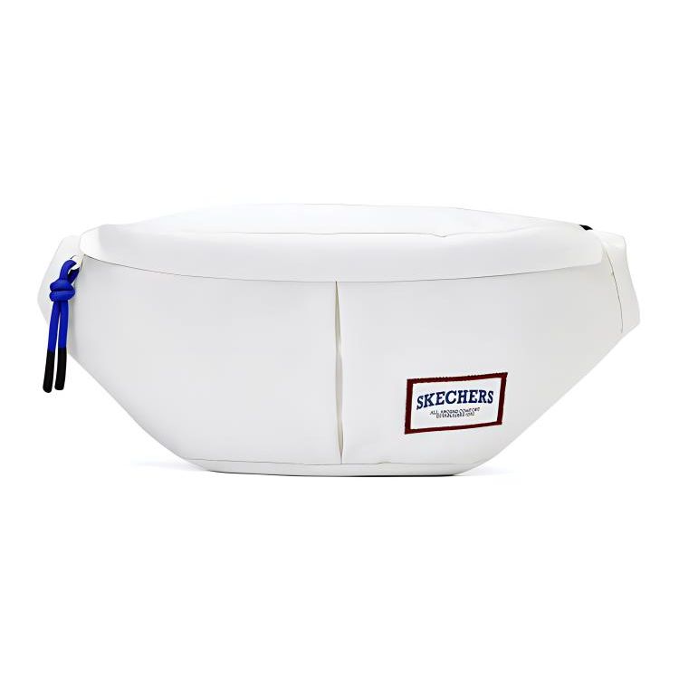Skechers Logo Patch Fabric Waist Bag Unisex bags White L323U041-00QF Snow