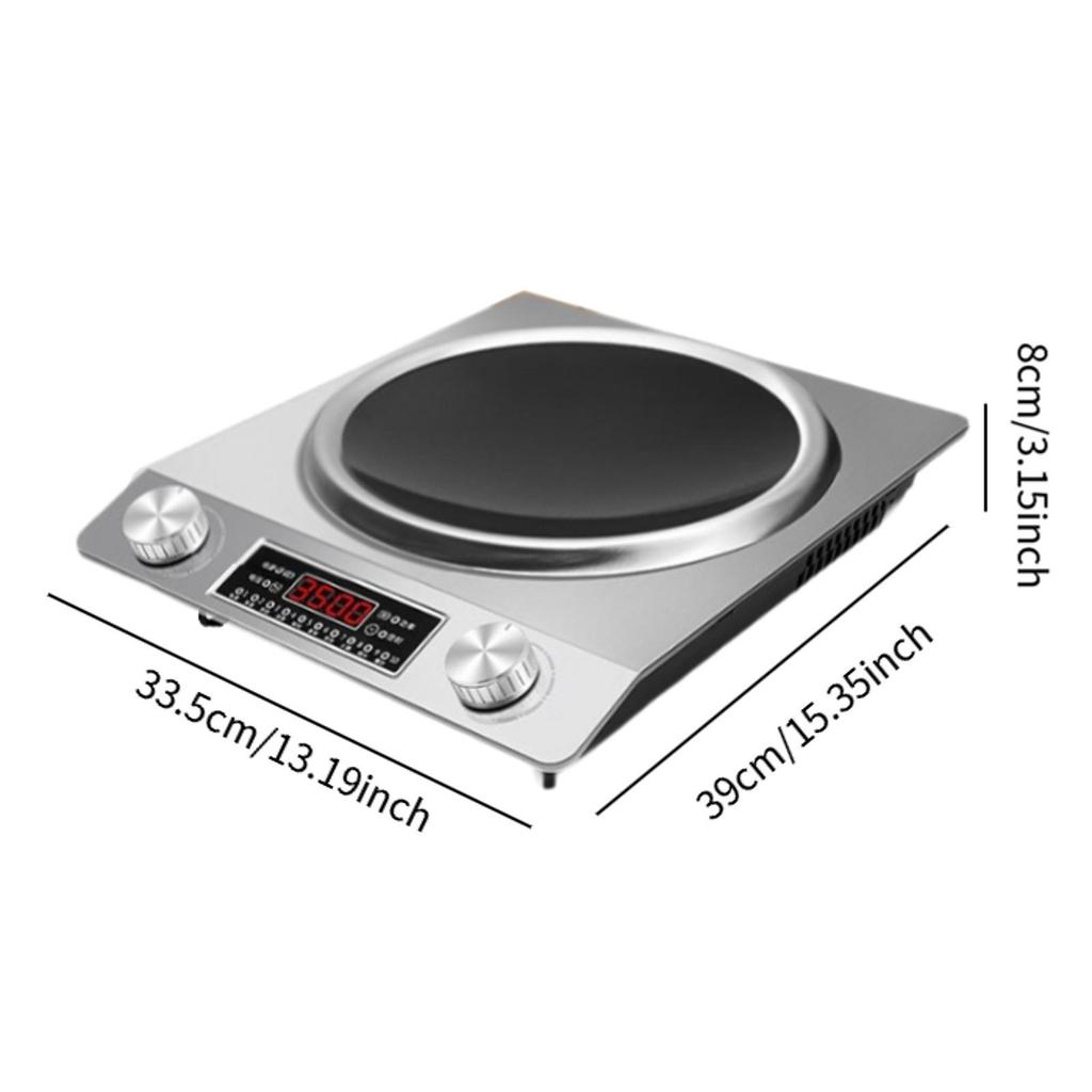 Electric Hot Plate for Cooking Adjustable Temperature Easy To Clean Waterproof Electric Heater for Camp Outdoor Dorm Office Home