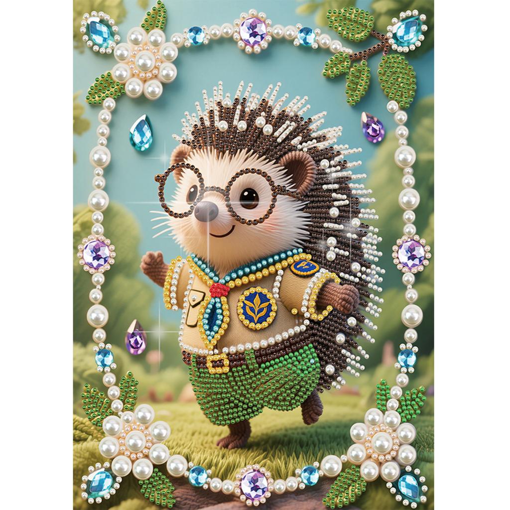 Animal Special Shaped DIY Partial Drill Pearl Gem Diamond Art Painting Kit Gift Art Craft Pearl Diamond Painting 11.81x15.75in