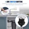 BHBL 16A on Off Air Push Button Switch for -Jetted Bath Tub Spa & Garbage Disposal, Black