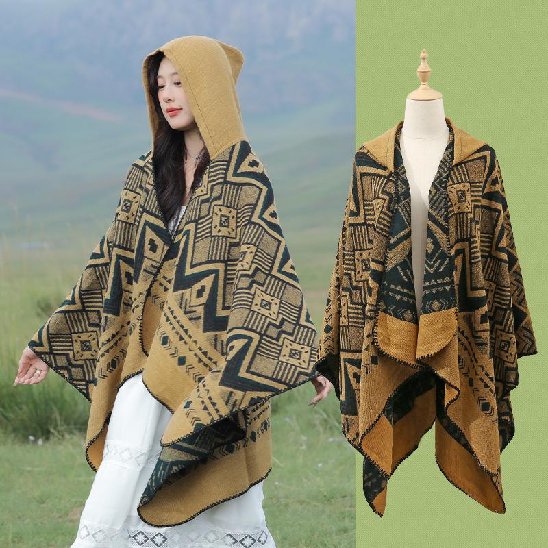Pele amigável e respirável quente e versátil casa, outono e inverno xale de viagem feminino, capa grossa, cobertor de ar condicionado