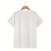 European sizes Summer Short Sleeve Pattern Print T-Shirt Versatile Men's Inner Wear Base Layer Short Sleeve