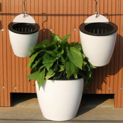 Wall Flower Pot Decor Fence Garden Hanging Indoor Outdoor Plant Pots Plastic Pots Wall Mounted Water-absorbing